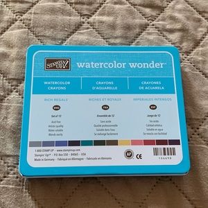 StampinUp! Watercolor crayons ( rich regals)